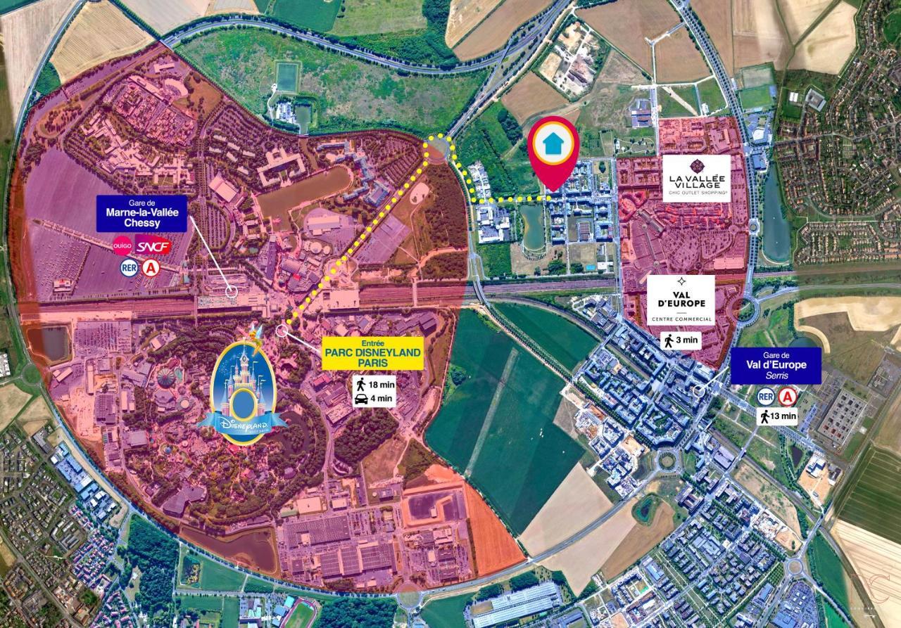 Disneyland-Paris, Studio 2 Pers, Wifi Serris Luaran gambar